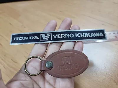 Honda Verno Key Chain With Honda Verno Emblem Rare JDM EG6 EF9 EK9 Spoon Mugen • $130