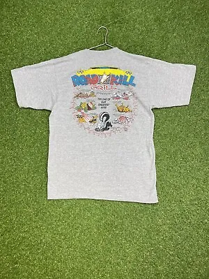 Vintage Single Stitch Road Kill Grill TShirt 96’ Graphic Tee Mens Size Large USA • $15