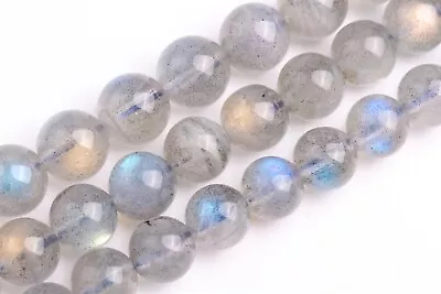 Genuine Natural Light Gray Labradorite Grade AAA Round Loose Beads 6/7/8/9MM • $9.85