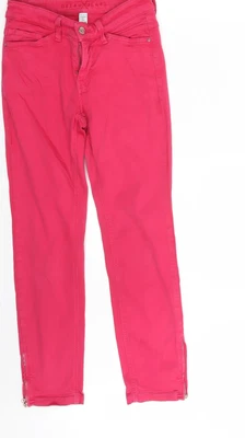 £8 • Buy Dream Jeans By Mac Womens Pink  Cotton Skinny Jeans Size 26 In L26 In Slim Zip  