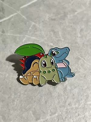 £4.99 • Buy Pokemon Trio Pin New Enamel Badge Sealed Starter Pokemon Pins Chikorita Totodile