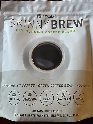 It Works! Skinny Brew Fat-burning Coffee Blend 15 Single Packets Coffee Keto • $38