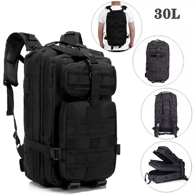 Outdoor Military Bag 30L Tactical Backpack Rucksack Camping Hiking Travel Bag US • $18.98