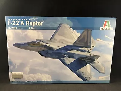 Italeri F-22 A Raptor Tactical Fighter 1:48 Scale Plastic Model Kit 2822 NISB • $46.99