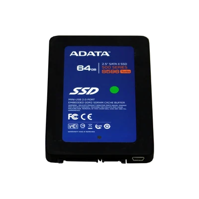 £34.98 • Buy Solid State Drive ADATA 500 Series S596 Turbo 64GB2.5  SATA III/Mini USB SSD 