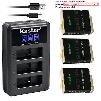 Kastar Battery Triple Charger For GoPro HERO12 GoPro HERO 12 Black Action Camera • $40.49