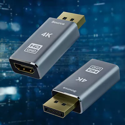 4K DP Male To HDMI-Compatible Female Adapter Portable 30Gbps For Lenovo Dell HP • $10.99