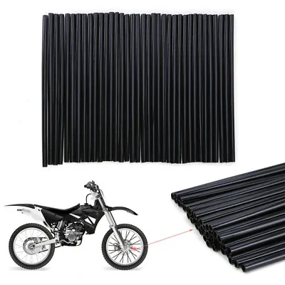 72pcs Black Wheel Spoke Skin Cover Wrap Kit For Motorcycle Motocross Dirt Bike • $12.42