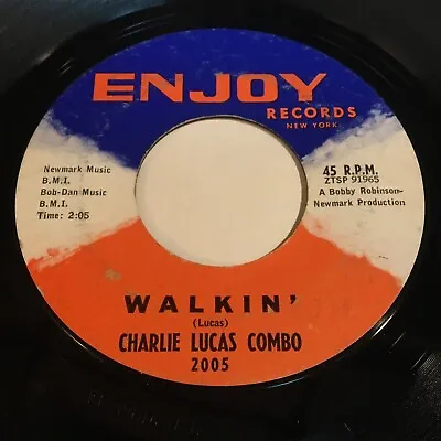 7  45 RPM Record - Charlie Lucas Combo - Walkin' / Jump For Joy - Enjoy - R&B • $10.50