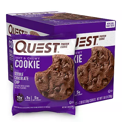 Quest Nutrition Cookie 12x59g Double Chocolate Chip • £37.82