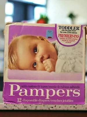 PAMPERS Toddler Vintage Diapers Day & Night Over 23 Lbs NOS RARE Canadian  • $349.99