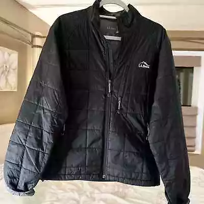 L.L. BEAN Men's Black PrimaLoft Packaway Quilted Lightweight Jacket | Small • $52.08