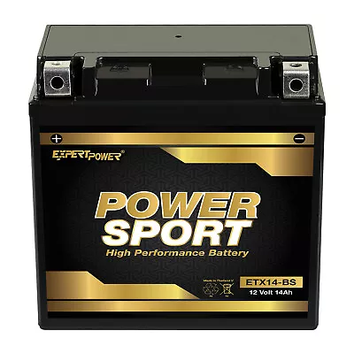 YTX14-BS High Performance - Maintenance Free - AGM Motorcycle Battery • $44.99