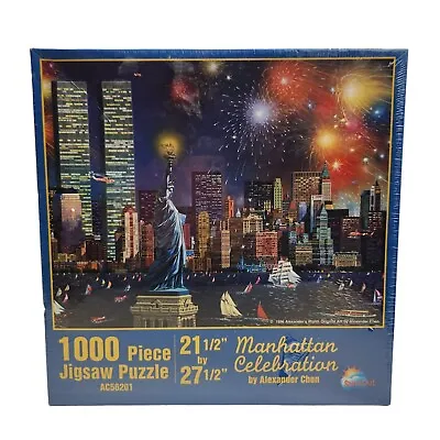 SunsOut Manhattan Celebration Puzzle Alex Chen New York City NYC Twin Towers New • $33.33