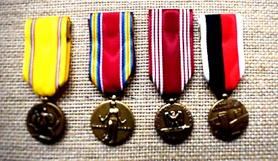 WW2 Air Force Mini Medals Lot Of 4 Army Of Occupation Efficiency Honor Fideli • $24.99