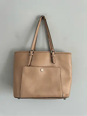 Michael Kors Jet Set Shoulder Leather Handbag Small Tote Bag Purse Rose Gold • $29.99