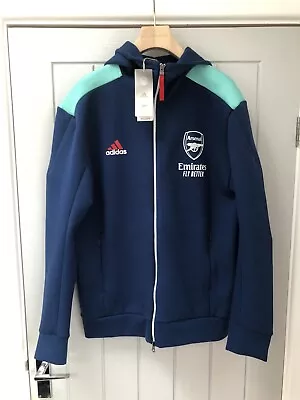 £45 • Buy New Arsenal Fc Mens Blue And Turquoise ZNE Zip-up Jacket Size Medium (M)