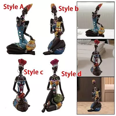 African Tribal Lady Statue Women Tribal African Figurine Ornament African Art • $36.91
