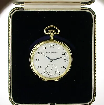 $2253.60 • Buy Antique 14 Kt Yellow Gold Pocket Watch Retailed By Vacheron & Constantin Geneve