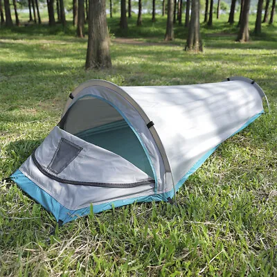 2 Man Tent Lightweight Tunnel Backpacking Camping Bivvy Shelter Quick Easy Pitch • £55.95