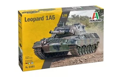 Italeri 6481 1/35 Scale Military Model Kit Main Battle Tank Leopard 1 A5 • $25.90