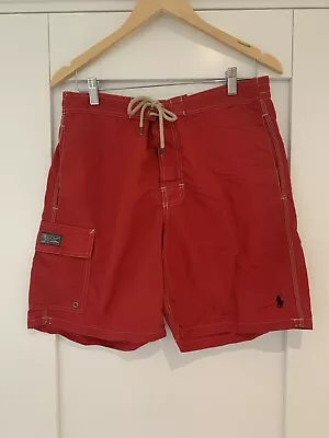 Polo Ralph Lauren (Genuine) Men’s Swimming Shorts Red Medium • £4.99