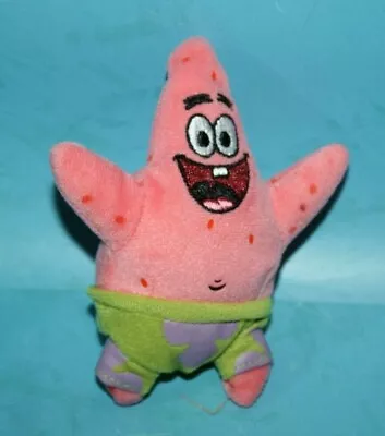 Spongebob Squarepants Ty Beanie Baby Patrick Star Starfish 5  Mini Beanbag 2010 • $13