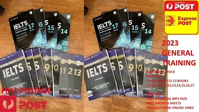 EXPRESS POST/CAMBRIDGE IELTS 5-15 BOOKS 67891011121314151617 General • £56.80