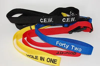 £7.65 • Buy Personalised Golf Trolley Bag Straps, Replacement Golf Straps
