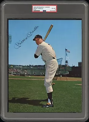 1964-66 Requena MICKEY MANTLE 8x10 PSA GRADED 6 EX-MT New York Yankees HOF • $295