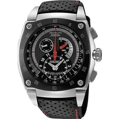 SEIKO SPORTURA SNL035 Chronograph Kinetic Quartz Watch 7L22-0AM0 Square • $545