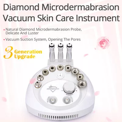 Pro 3in1 Mini Diamond Microdermabrasion Dermabrasion Facial Vacuum Peel Machine • $62.49