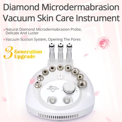 Pro Diamond Microdermabrasion Dermabrasion Vacuum Facial Peel Deep Clean Machine • $51