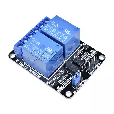 $2.62 • Buy 5V Two 2 Channel Relay Module With Optocoupler For PIC AVR DSP ARM Arduino