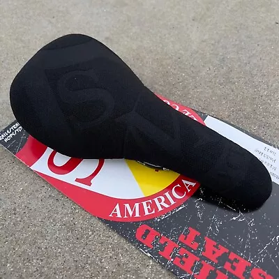 S&m Bmx Shield Embossed Railed Seat Black Sunday Primo Cult Odyssey • $41.95