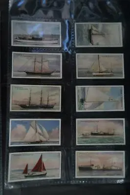 OGDENS YACHTS AND MOTOR BOATS1930 SET 50  MINT   GREAT FRAMED SEE PHOTOs • £59