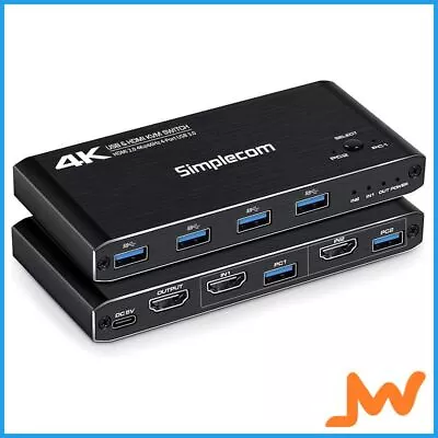 Simplecom KM420 2-Port HDMI KVM Switch HDMI 2.0 • $49