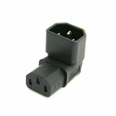 Chenyang  IEC Male C14 To Down Right Angled 90 Degree IEC Female C13 Power Plug • $6.22