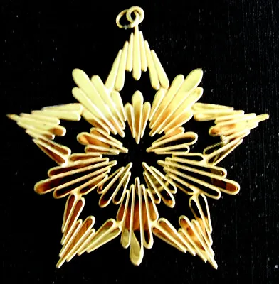 MMA 1983 Sterling Silver Snowflake/Star Christmas Ornament-Gold Plated Sterlling • $119.49
