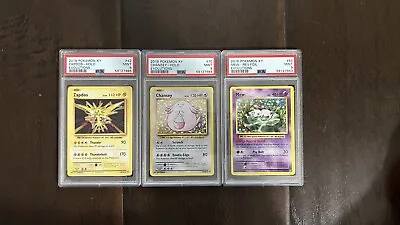 $21 • Buy Pokémon- TCG Trading Cards - PSA GRADED 9 - Lot Of 3 - Evolutions - Holo - Mint