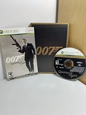 007: Quantum Of Solace Collector's Edition Steel Book (Xbox 360) No Bonus Disc • $19