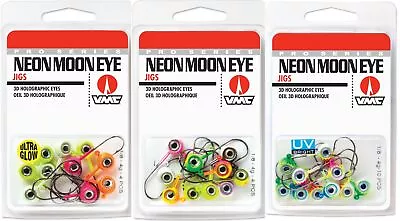 VMC NME Neon Moon Eye Jig Kit 1/8 Oz Choose Assortment Glow Or UV 10 Pack • $11.99