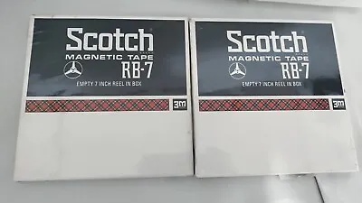 Lot Of (2) Vintage Scotch Magnetic Tape RB-7 Empty 7-Inch Reel (Sealed) • $9.50