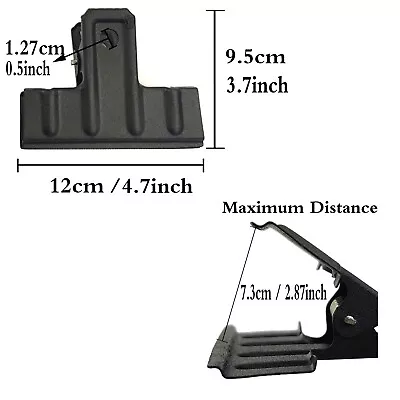 Locci Clip Black Large Metal Binder Paper Clip Clamps For Office ，Art Crafts • $19.99