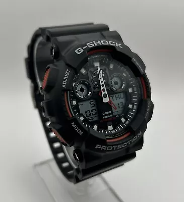 Casio G Shock Analog Digital Men’s Watch - GA-100 - Great Shape - New Battery • $49.99