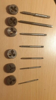 £7.50 • Buy Ba Taps And Dies 0ba - 8ba Engineering Lathe Model Engineering Tools 
