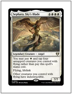 1x Sephara Sky's Blade Commander Masters Magic MTG NM • $2.50