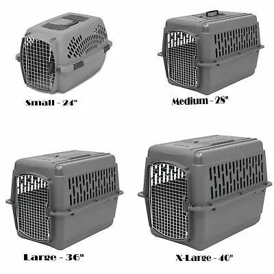 $157.89 • Buy Dog Crate Carrier Kennel Durable Ventilated Plastic Transport Portable 24 - 40 