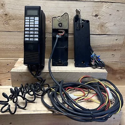 Vintage Mitsubishi FM-4007F Cell Phone 1986 FM-4007F03 W/2 Bases Keys Untested • $49.67