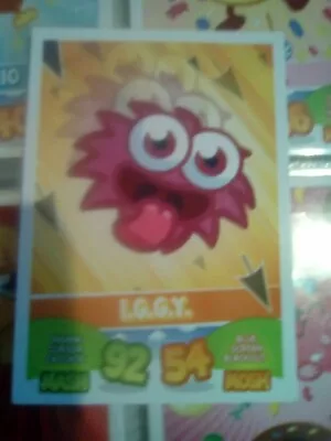 Moshi Monsters Mash Up - IGGY Ultra Rare! Moshlings Card - Fluffies Base - Rare • £5